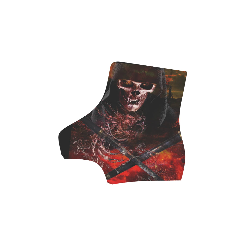 Martin Boots For Women dragon and skull