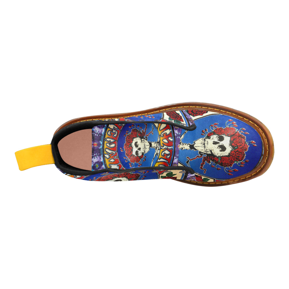 flower skull Martin Boots For Women Model 1203H