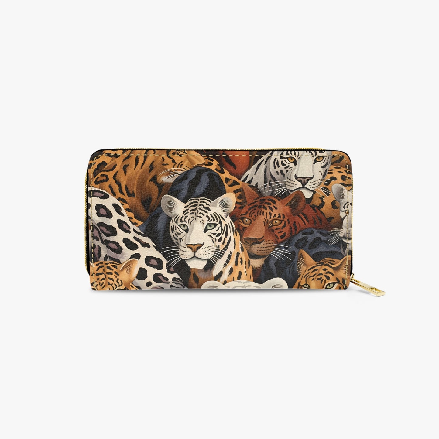 Long Type Zipper Purse - Leopard