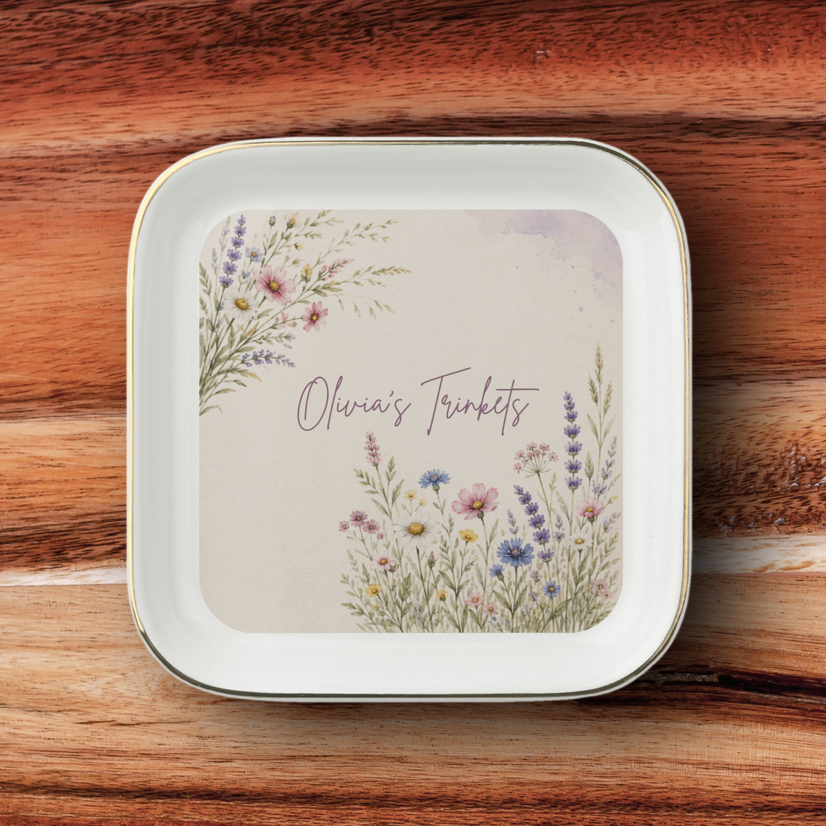Personalised Jewelry Dish, Custom Name Ceramic Trinket Dish, Personalised Gift, Jewellery Holder, Birthday or Christmas Gift