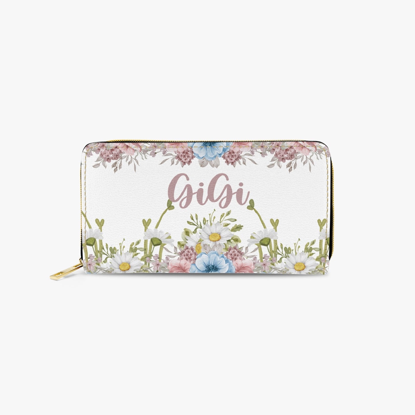 Long Type Zipper Purse, Floral, GiGi, awd-1370