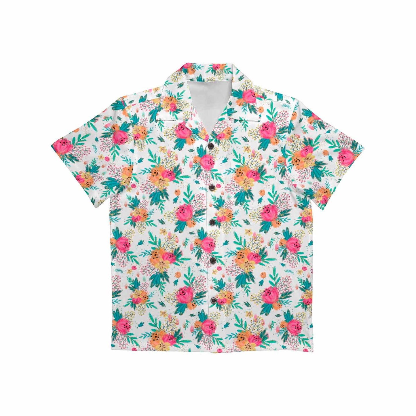 Australian Floral  Little Boys Hawaiian Shirt