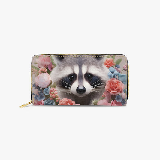 Long Type Zipper Purse - Racoon