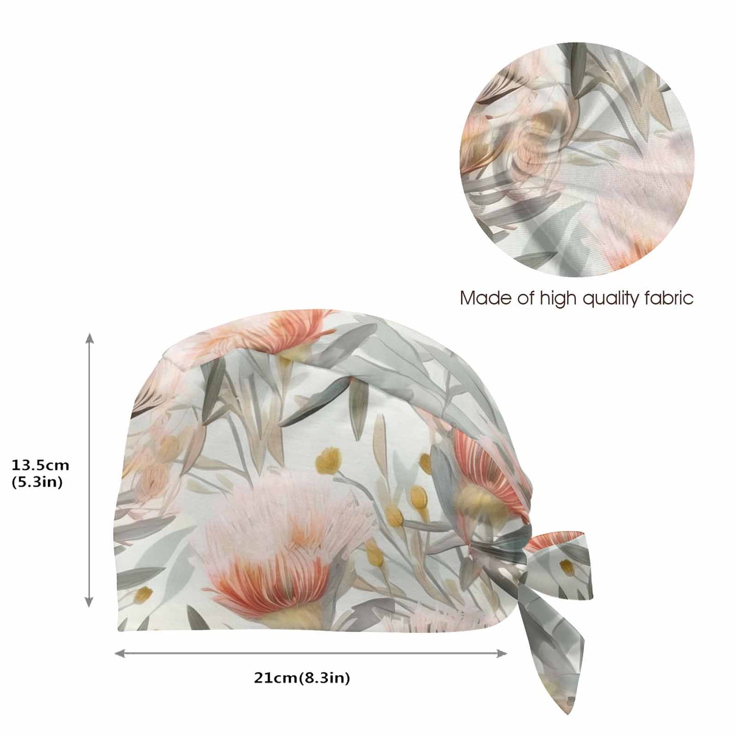 Nurse Scrub Cap Australian Floral 4  Scrub Cap