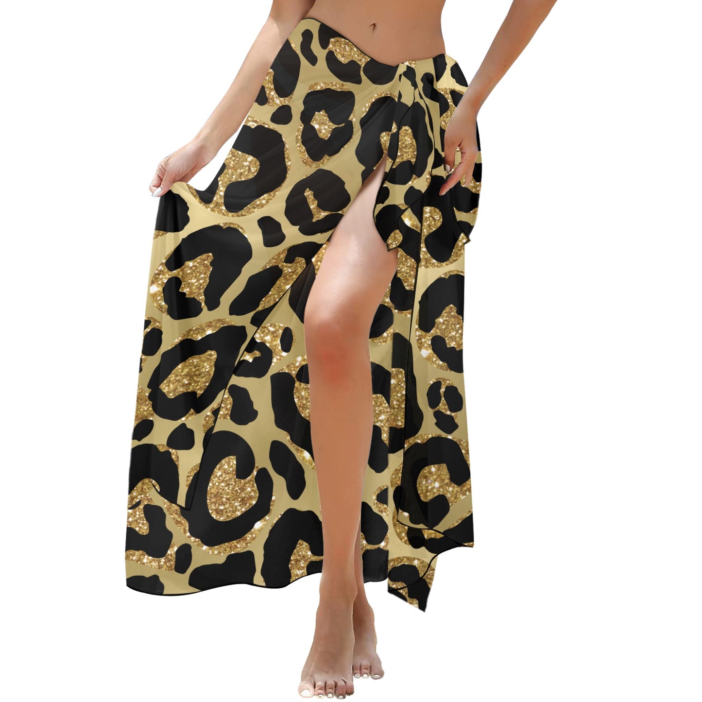 Animal Print 2 Long Beach Sarong Wrap