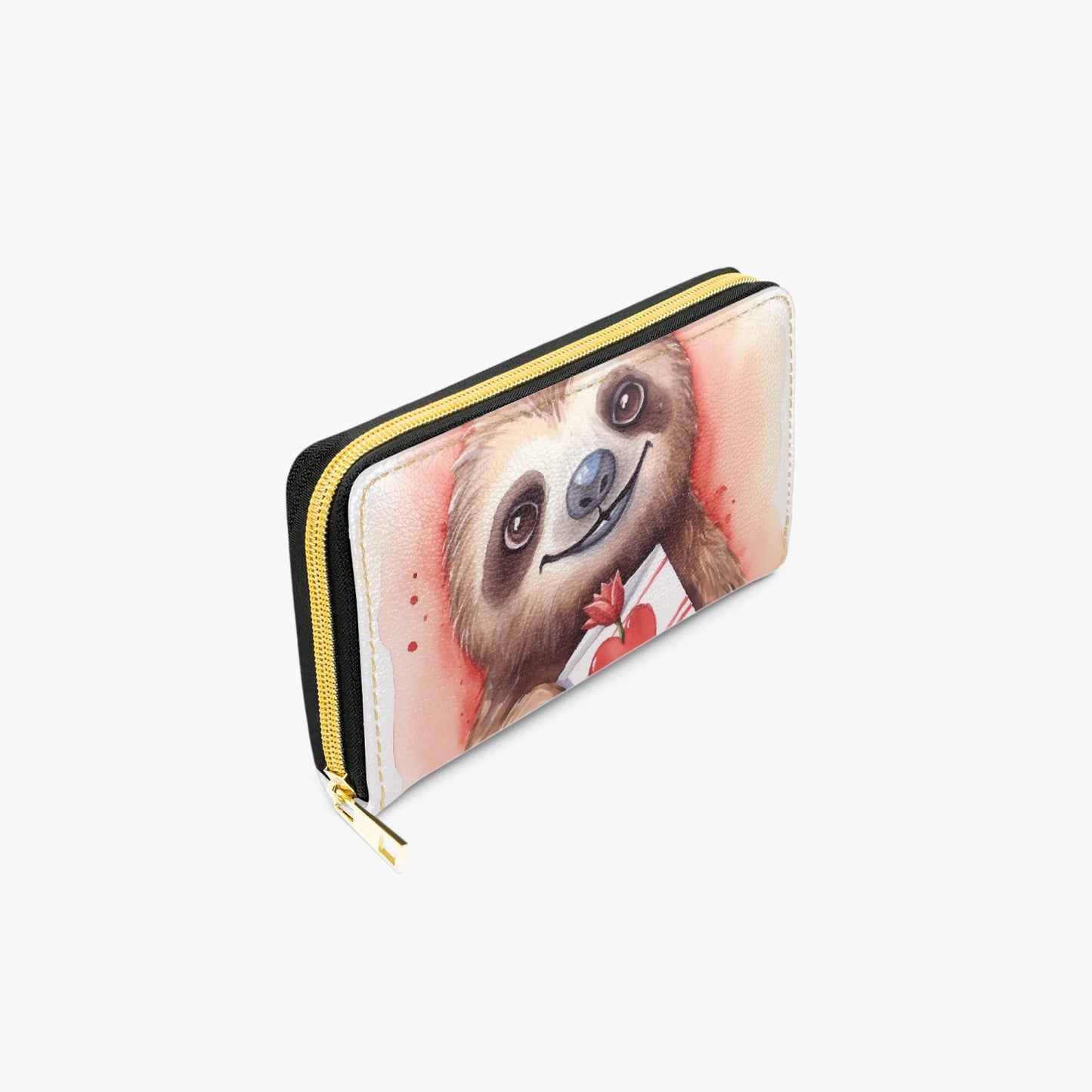 Long Type Zipper Purse - Sloth