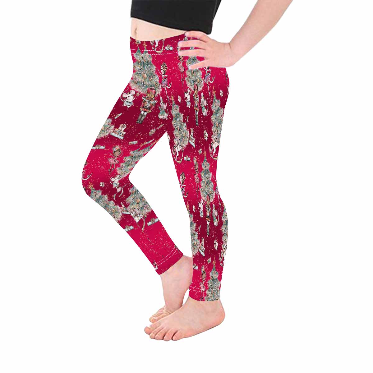 Red Christmas Kid's Leggings