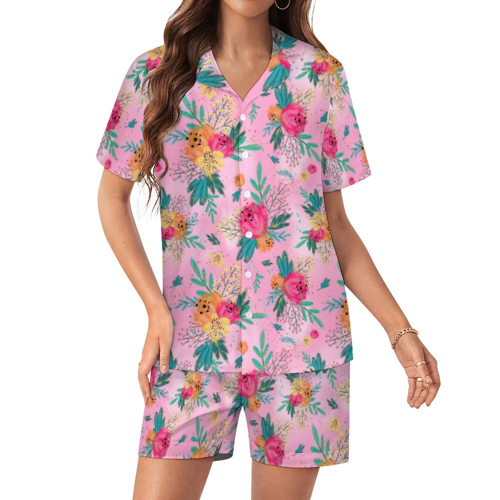 Women's Silk Satin Pajama Set Silk pajama set