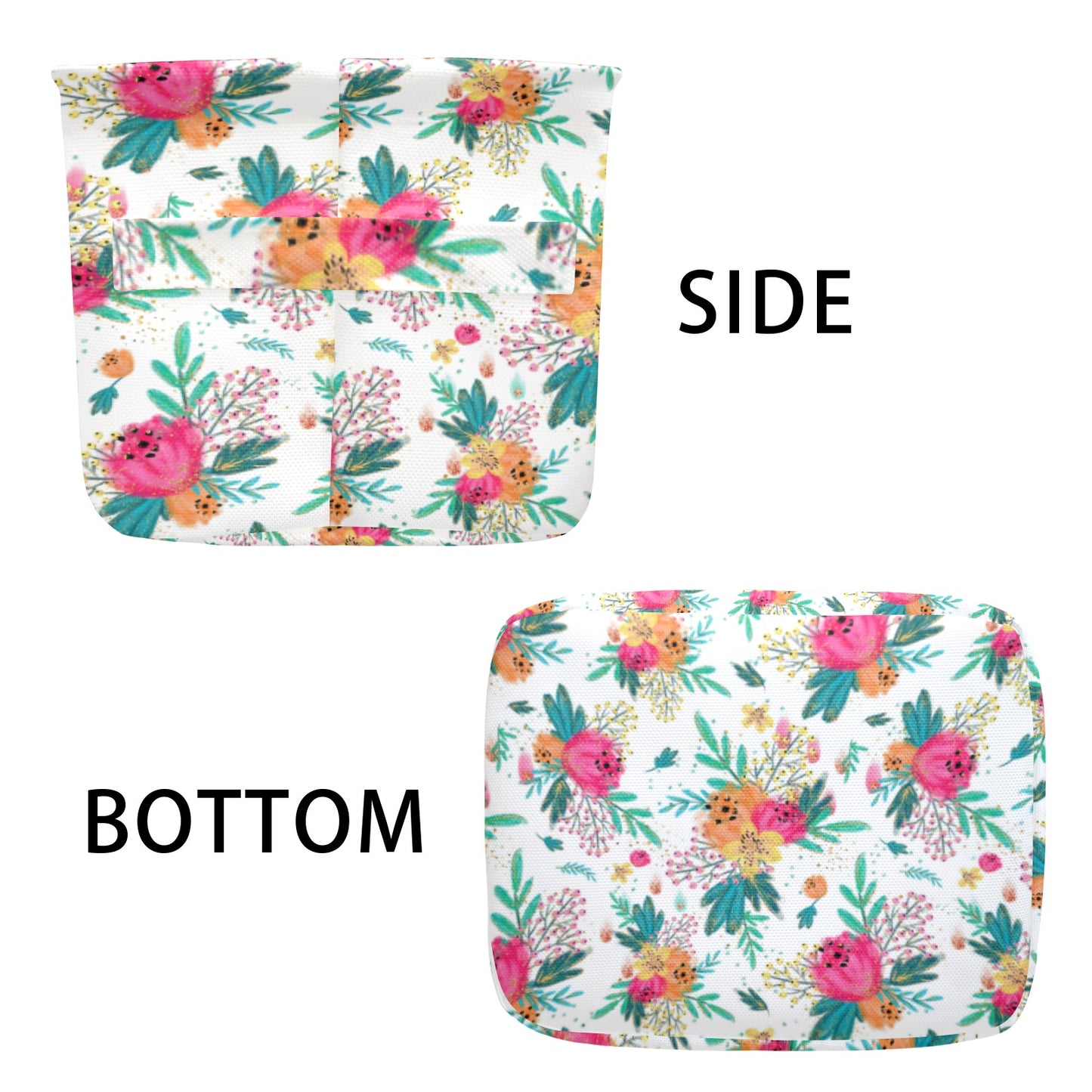 Australian Floral Fabric Storage Basket