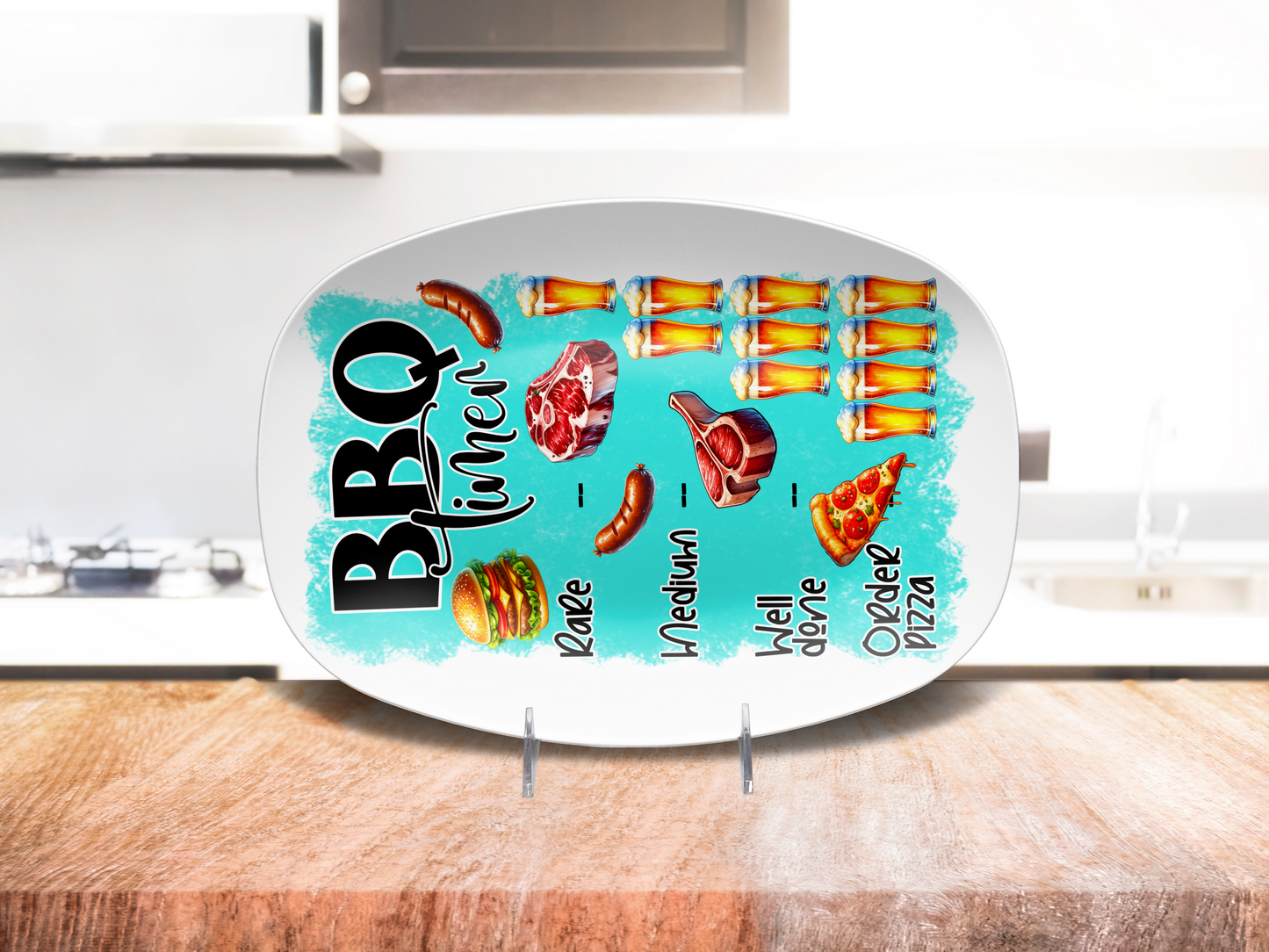 BBQ Timer 10" x 14" BBQ Platter