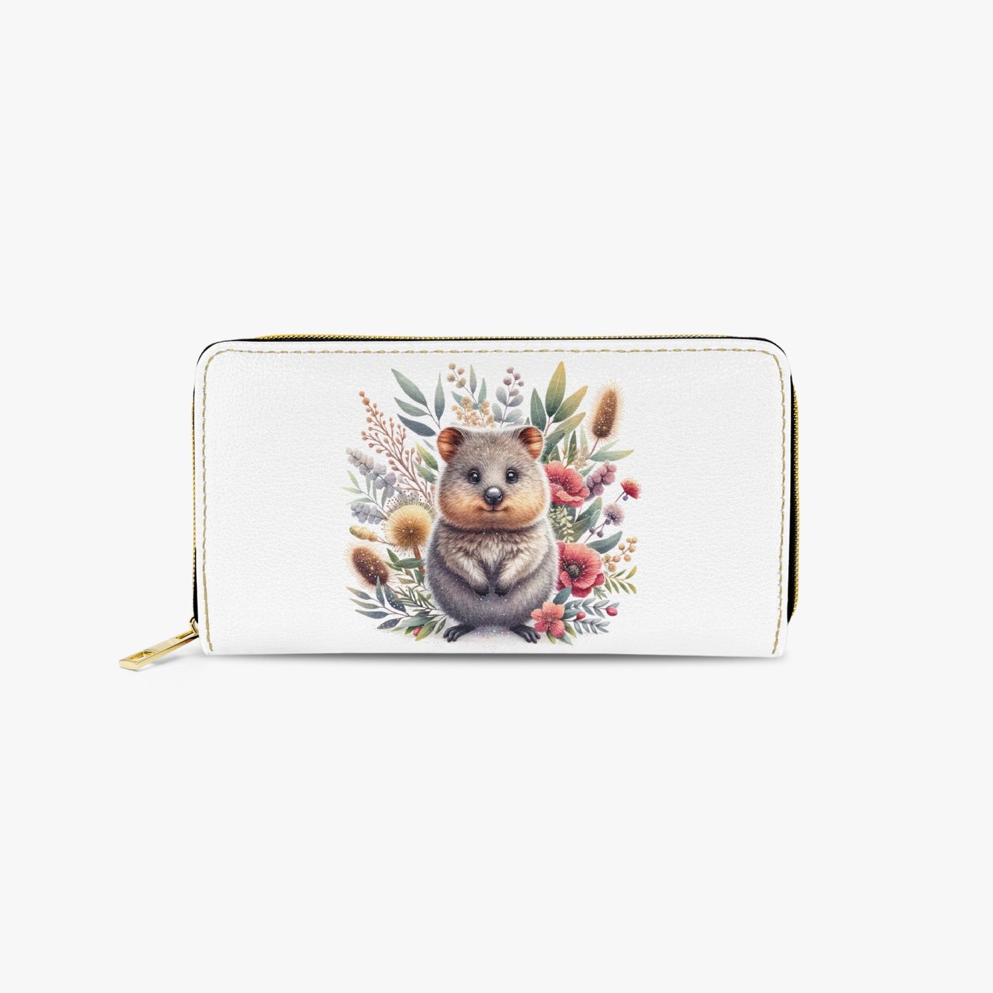 Long Type Zipper Purse, Quokka, awd-1329