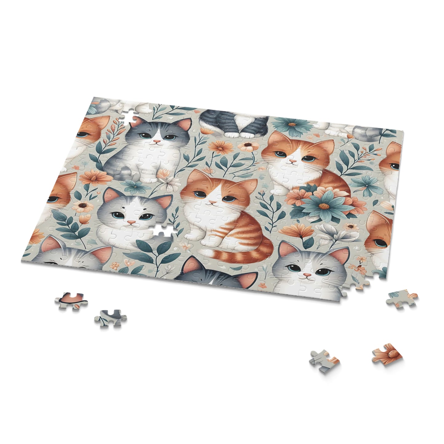 Personalised/Non-Personalised Puzzle, Cats (120, 252, 500-Piece)