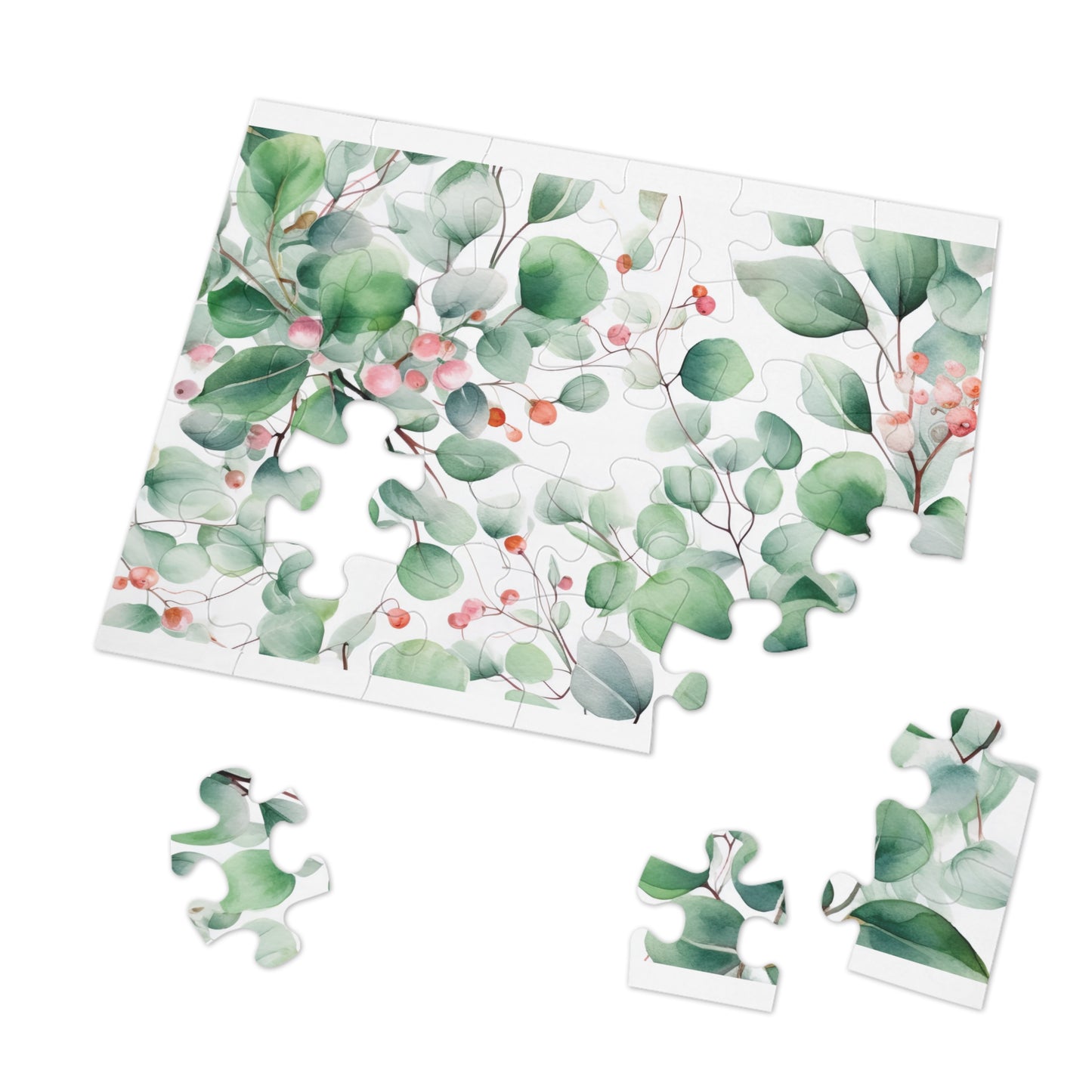 Jigsaw Puzzle, Eucalyptus Leaves, Personalised/Non-Personalised (30, 110, 252, 500,1000-Piece)