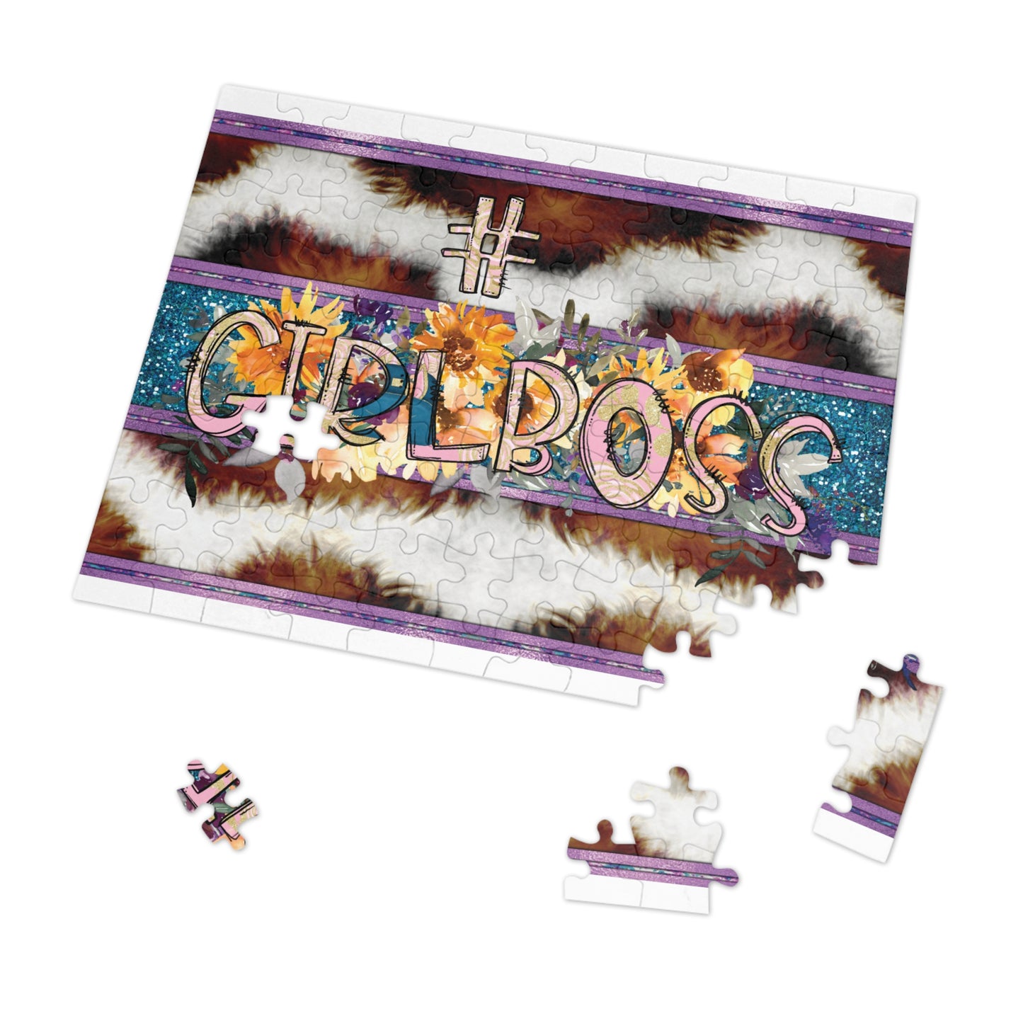 Jigsaw Puzzle, Girlboss, Personalised/Non-Personalised (30, 110, 252, 500,1000-Piece)