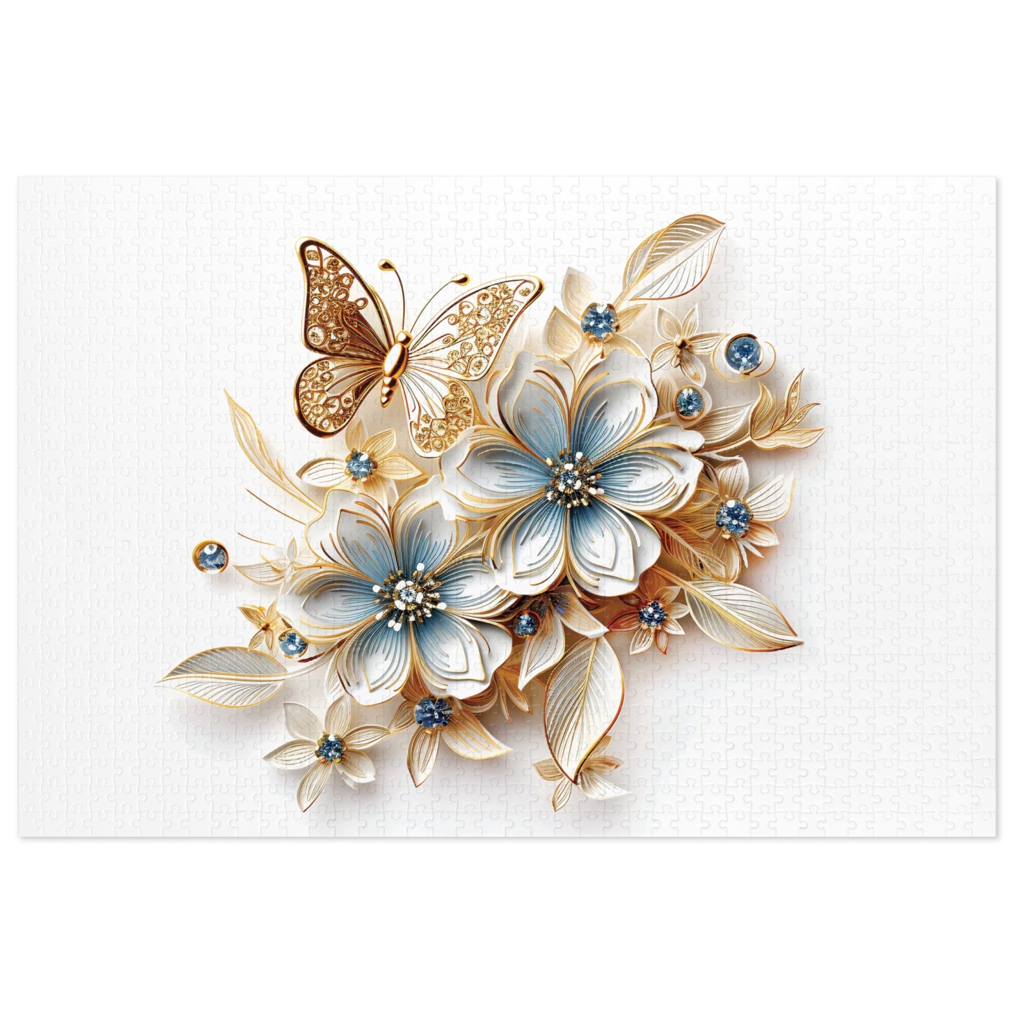 Jigsaw Puzzle, Floral, Personalised/Non-Personalised (30, 110, 252, 500,1000-Piece)