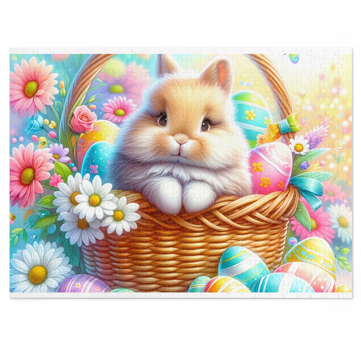 Puzzle, Easter, Rabbit, Personalised/Non-Personalised (30, 110, 252, 500,1000-Piece) awd-621