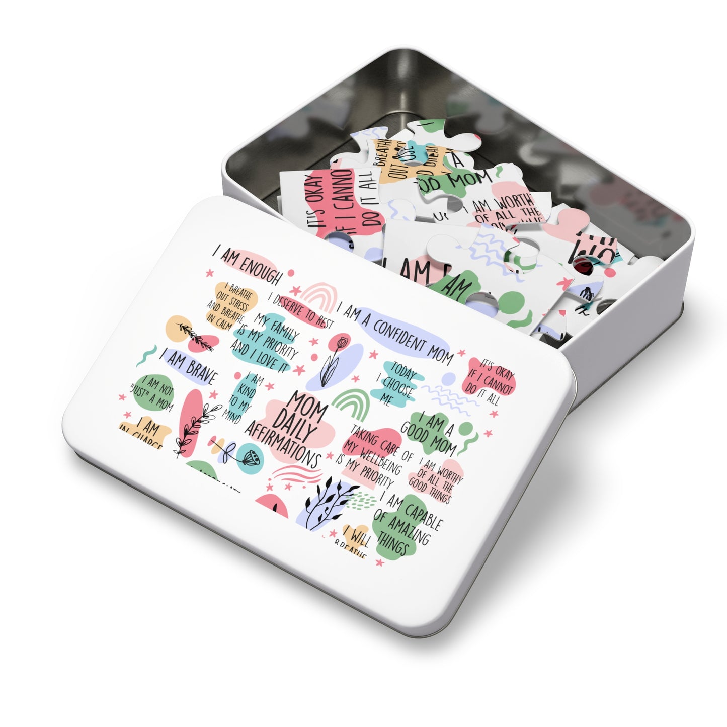 Jigsaw Puzzle in Tin, Affirmations, Mom Personalised/Non-Personalised, awd-1372