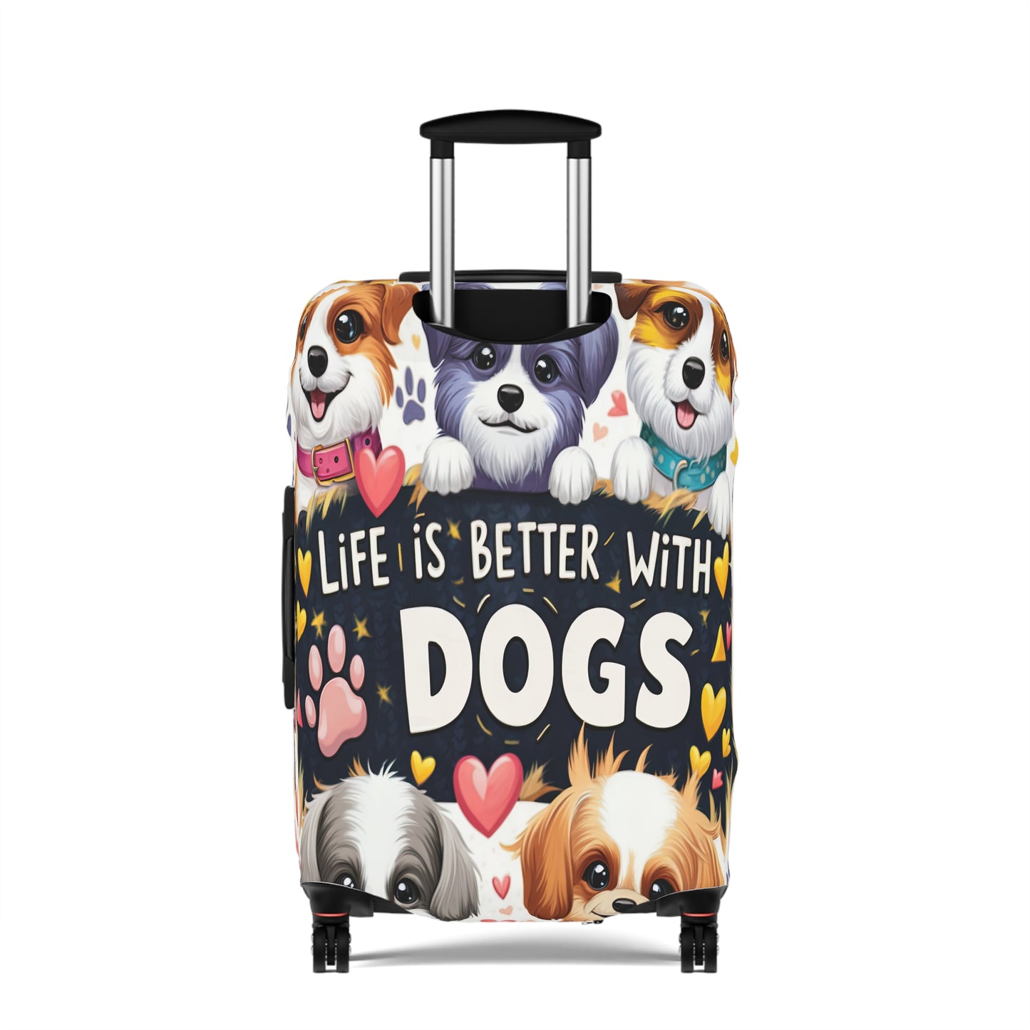 Luggage Cover, Life is better with Dogs, awd-3107