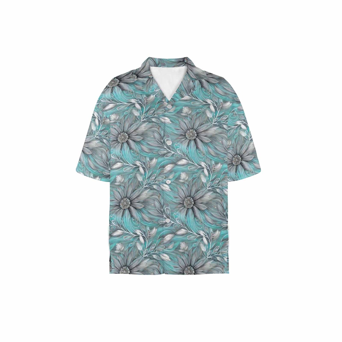 Green Elegant Floral 25  Women's Hawaiian Shirt