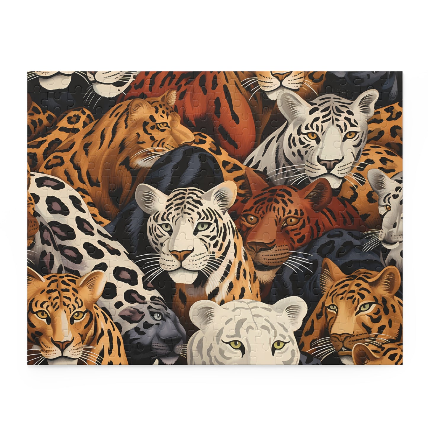 Personalised/Non-Personalised Puzzle, Leopard (120, 252, 500-Piece)