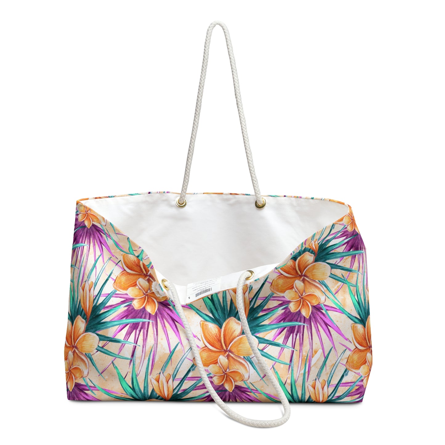 Weekender Bag, Summer Floral, Large Weekender Bag, Beach Bag, Book Bag