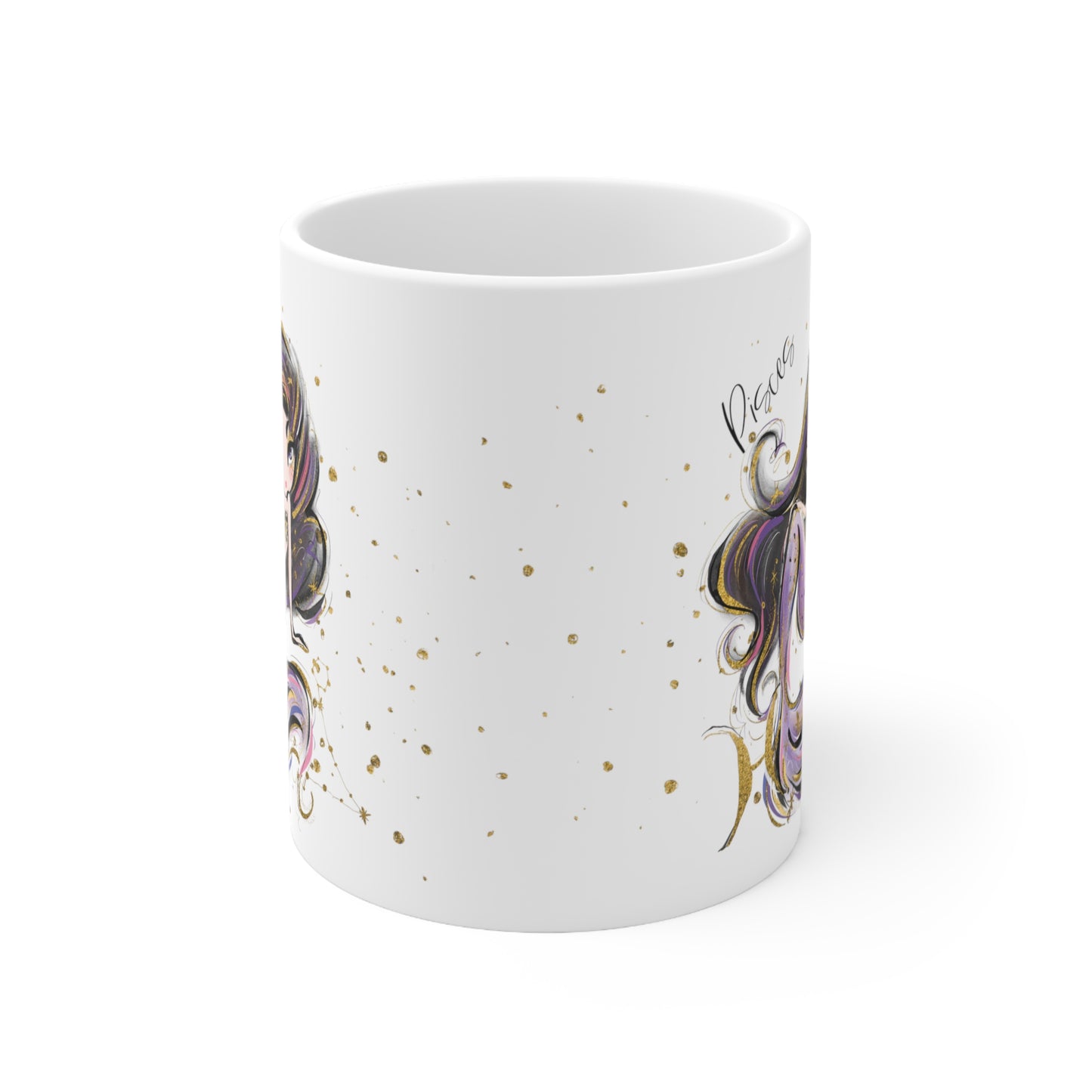 Zodiac Sign, Pisces, Ceramic Mug 11oz