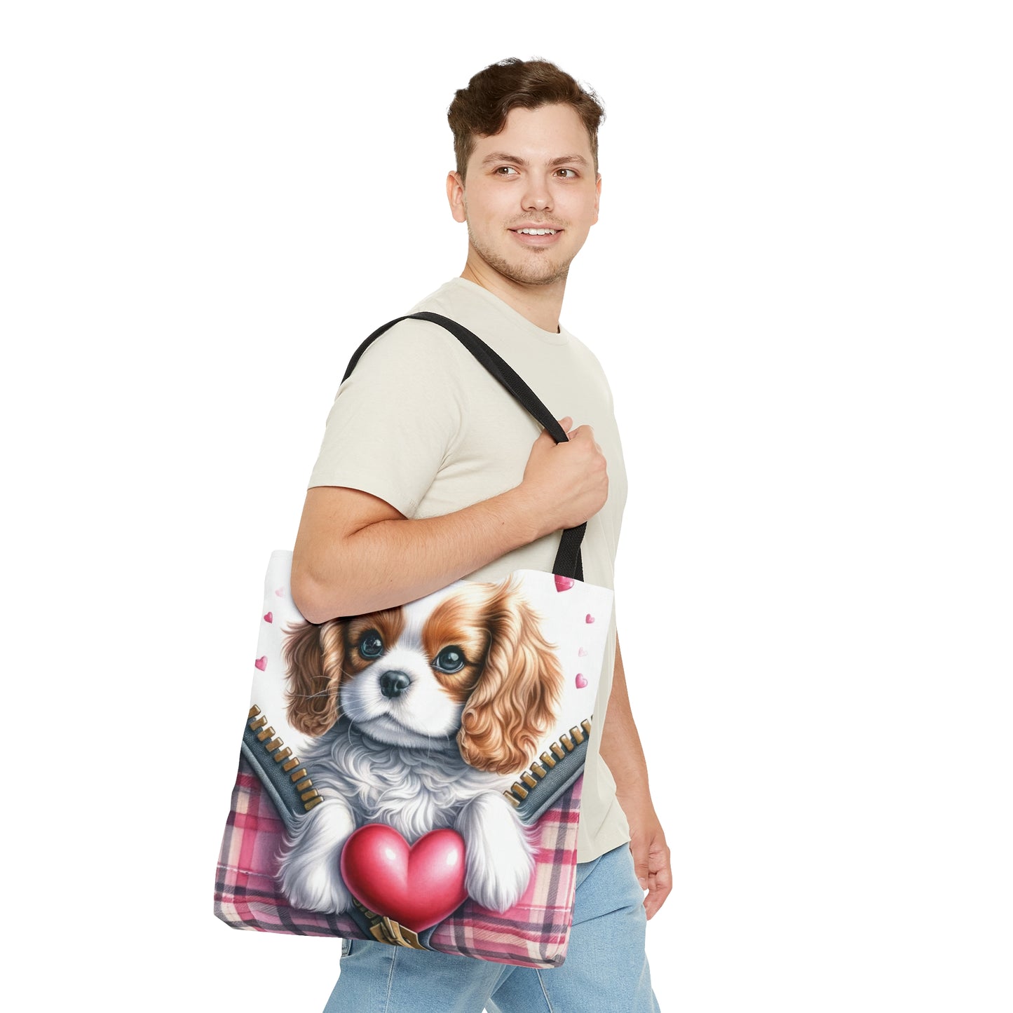 Tote Bag, Cute Dog, Personalised/Non-Personalised Tote bag