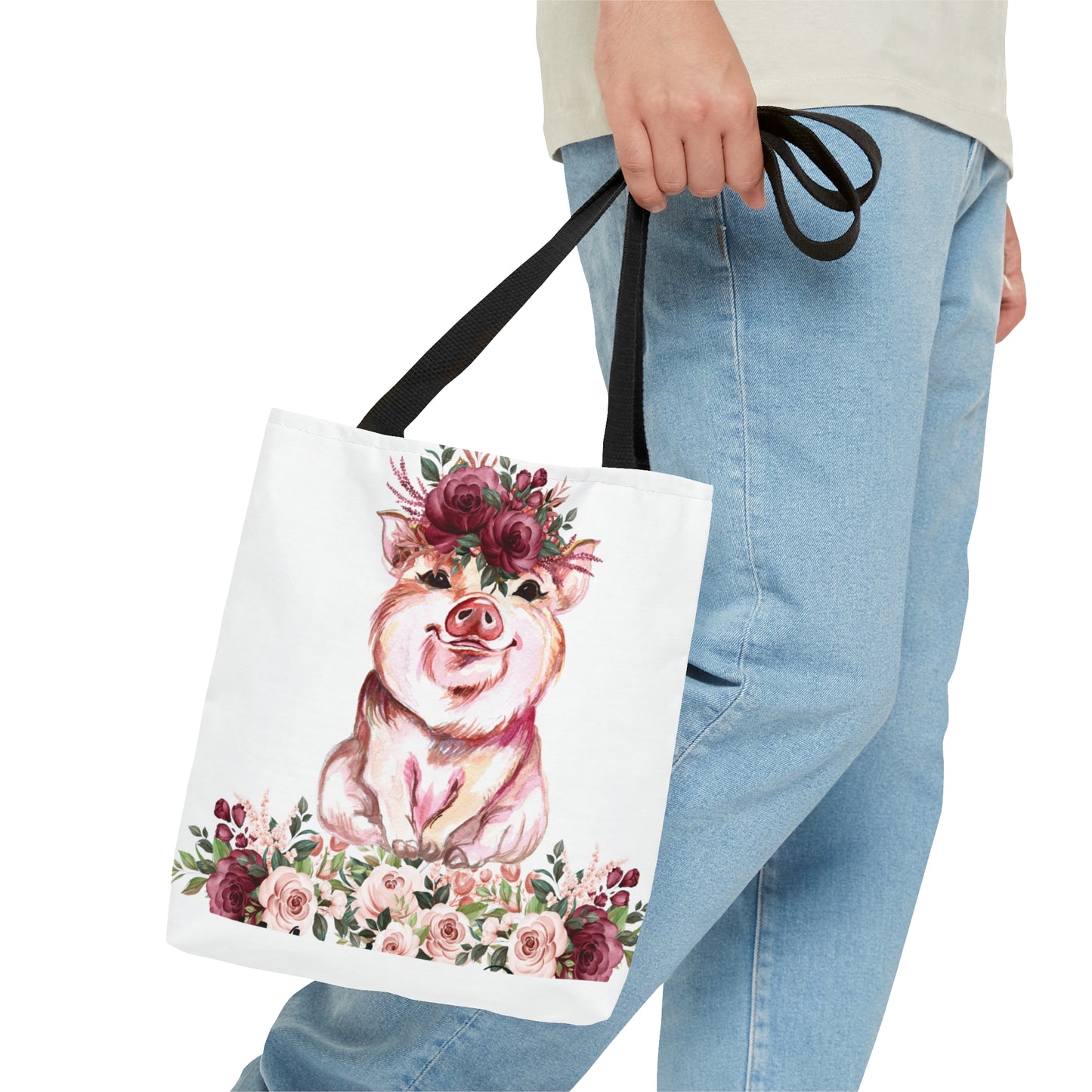 Tote Bag, Pigs, Personalised/Non-Personalised Tote bag