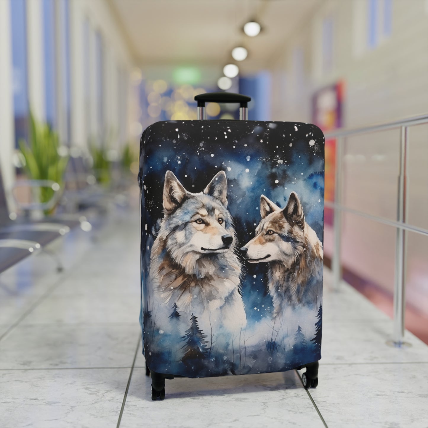 Luggage Cover, Wolves, awd-550