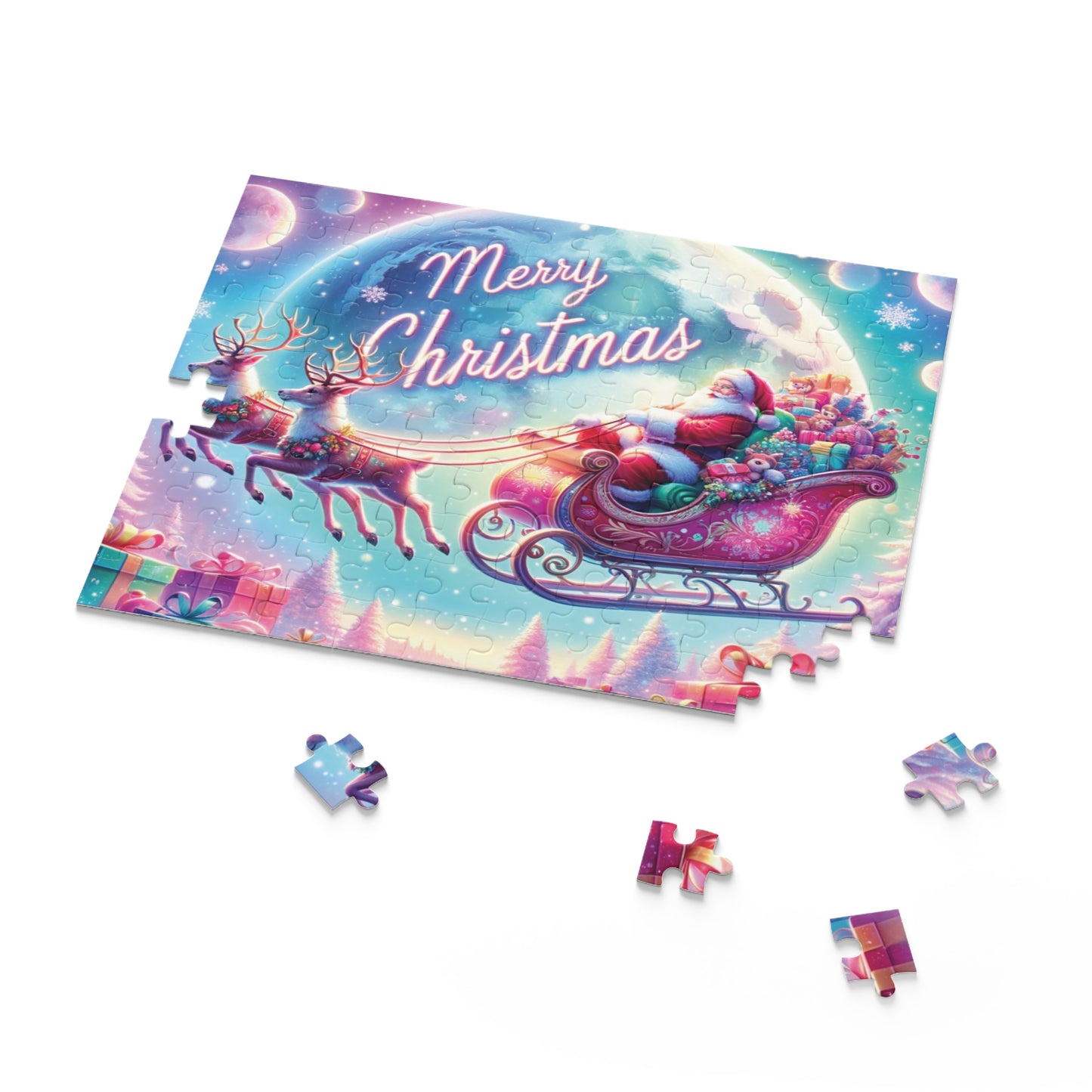 Personalised/Non-Personalised Puzzle, Christmas (120, 252, 500-Piece)