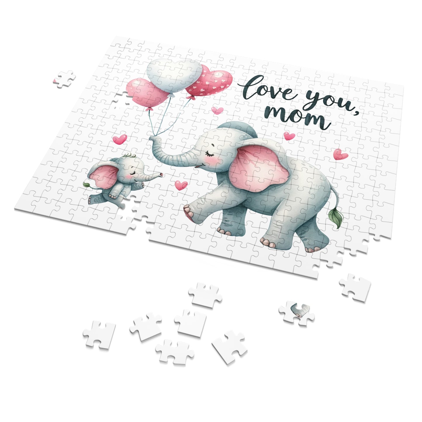 Jigsaw Puzzle, Elephant, Personalised/Non-Personalised (30, 110, 252, 500,1000-Piece)