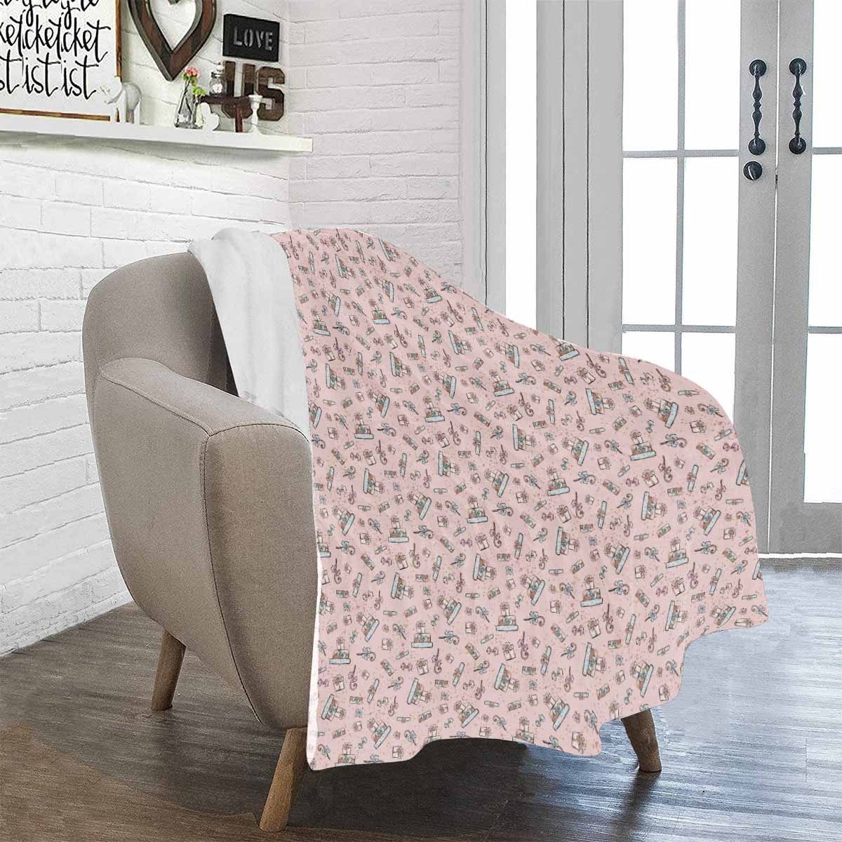 Pink Christmas Presents Ultra-Soft Micro Fleece Blanket 40*50