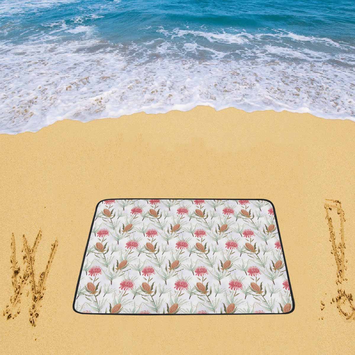 Australian Wattle Large Print  Beach Mats 78"x 60"