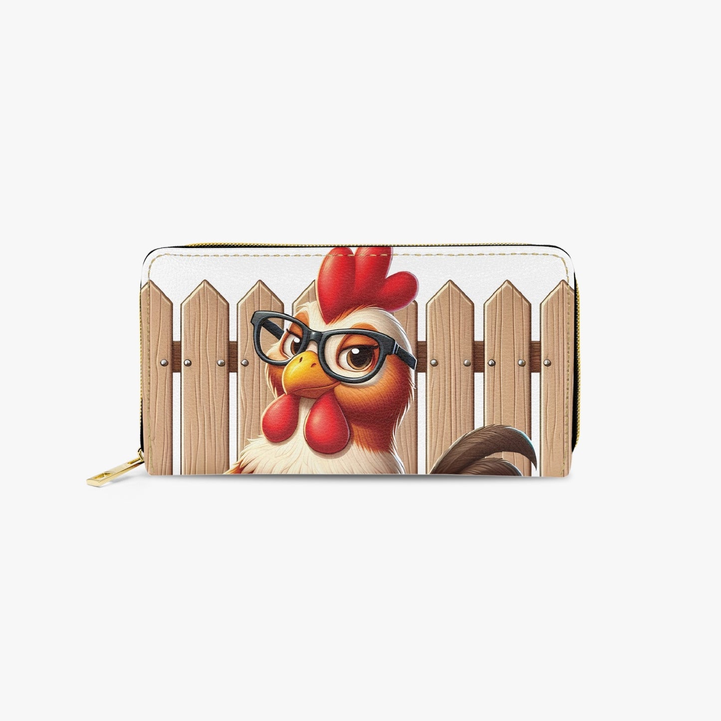 Long Type Zipper Purse - Chicken/Rooster