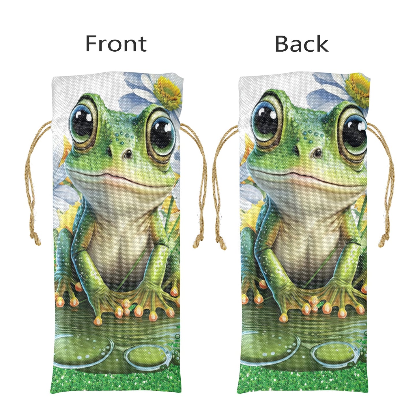 Frog awd1354 Linen Wine Bottle Bag