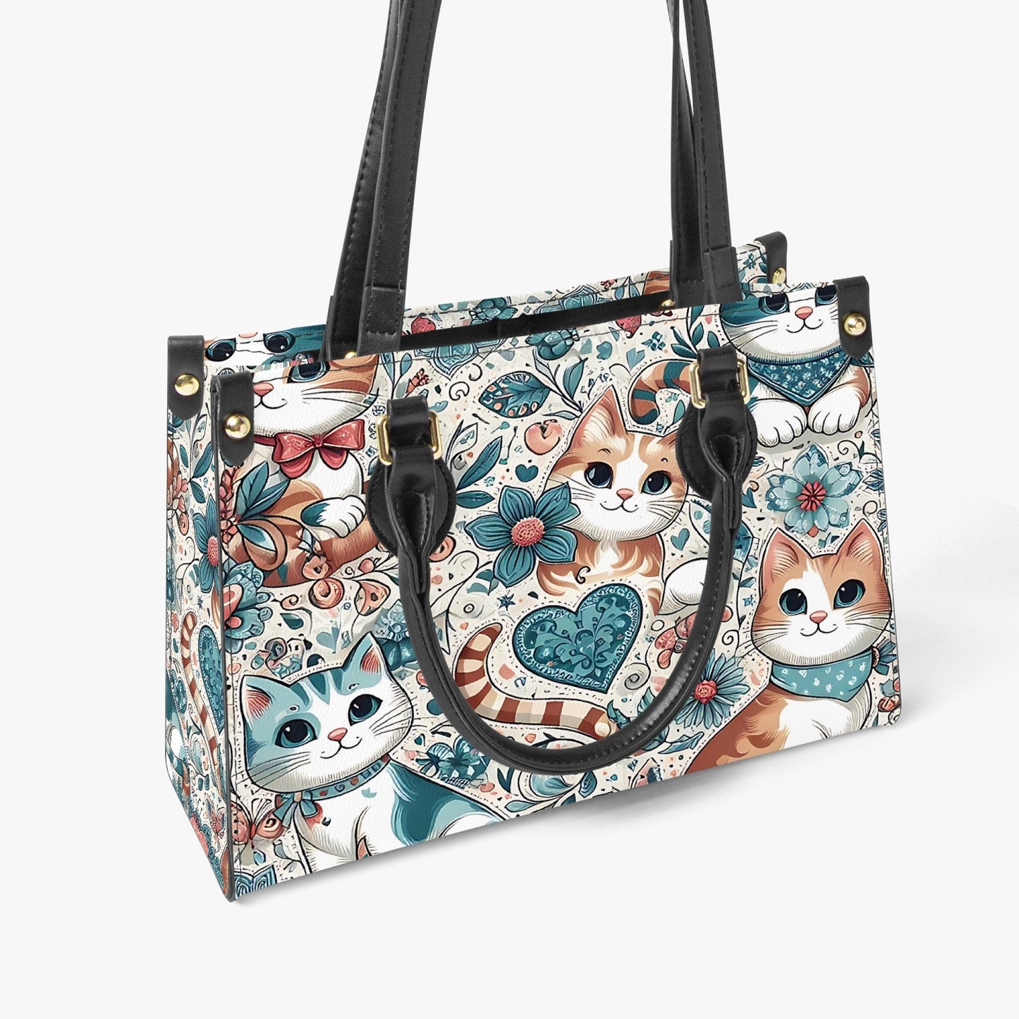 Women's Tote Bag - Long Strap - Cats