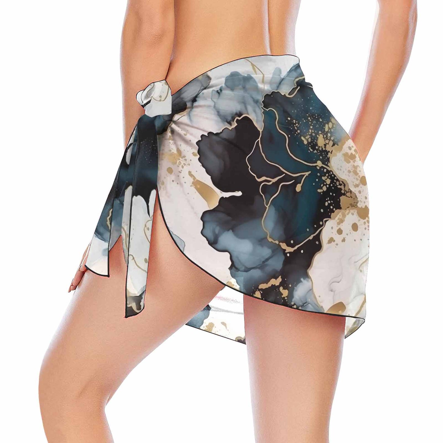 Alcohol Ink 4  Women's Beach Sarong Wrap