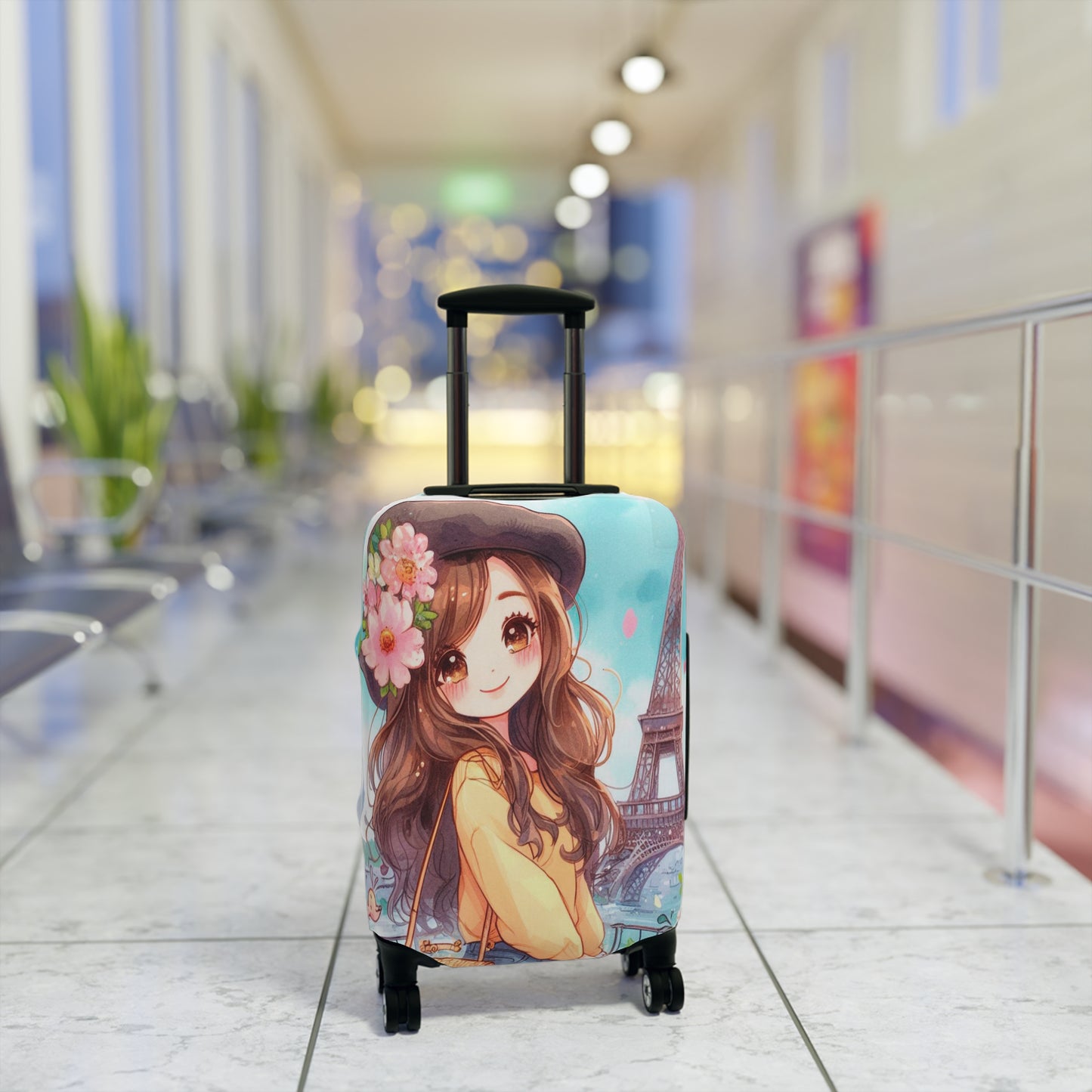 Luggage Cover, Just a Girl Who loves Travelling, awd-2106