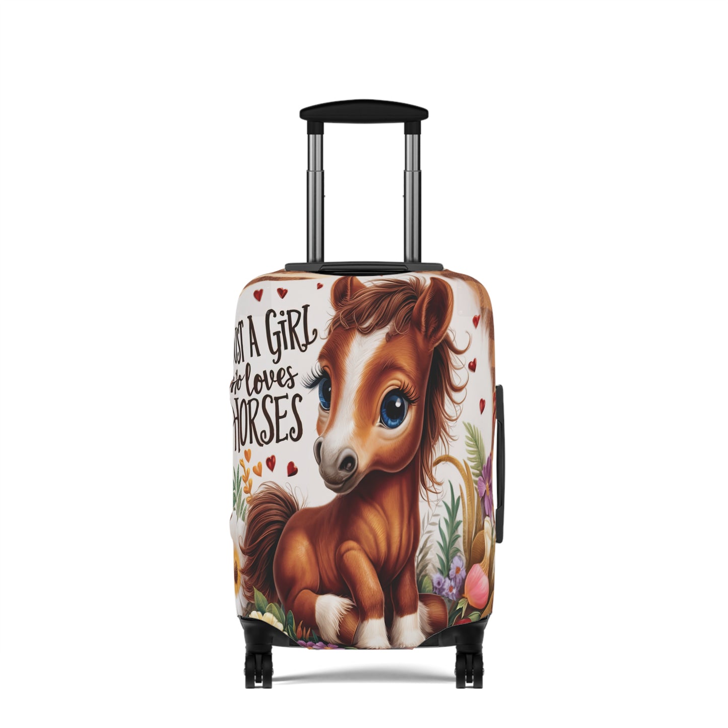 Luggage Cover, Just a Girl who Loves Horses, awd-3094