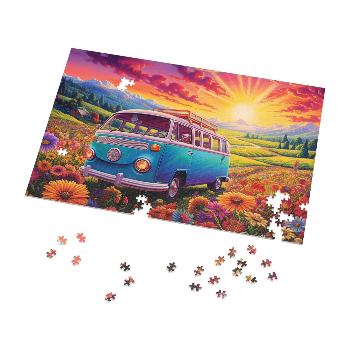 Puzzle, Combi Van, Personalised/Non-Personalised (30, 110, 252, 500,1000-Piece) awd-628