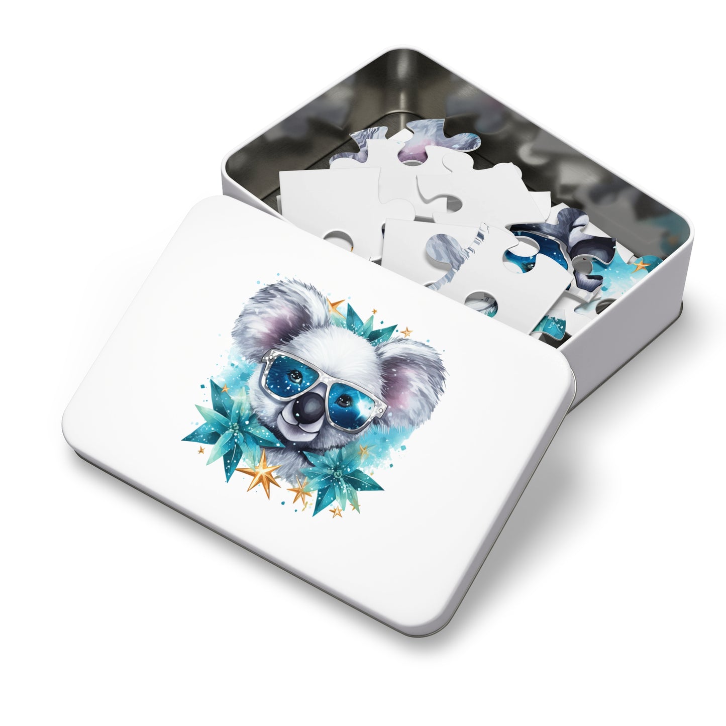 Jigsaw Puzzle in Tin, Australian Animals, Koala, Personalised/Non-Personalised, awd-510 (30, 110, 252, 500,1000-Piece)