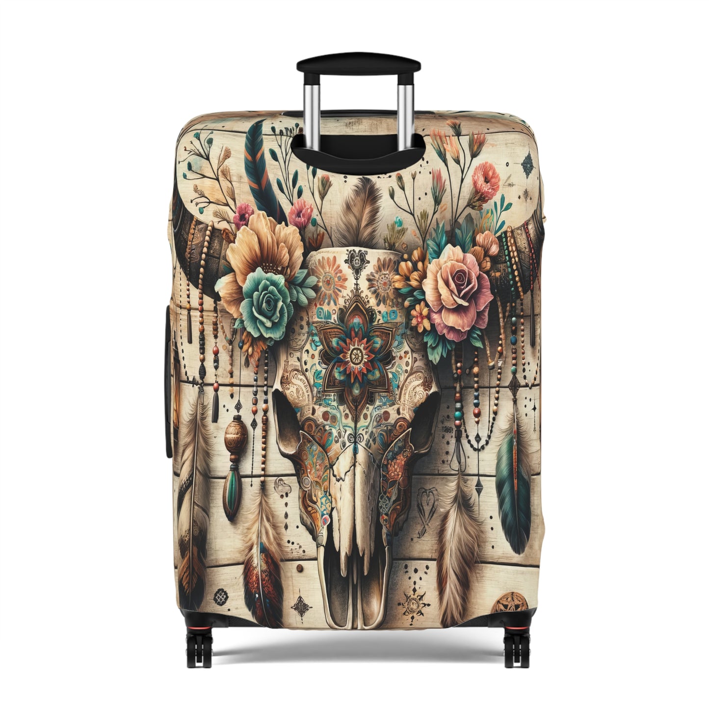 Luggage Cover, Country and Western, Boho Country Skull, awd-1810