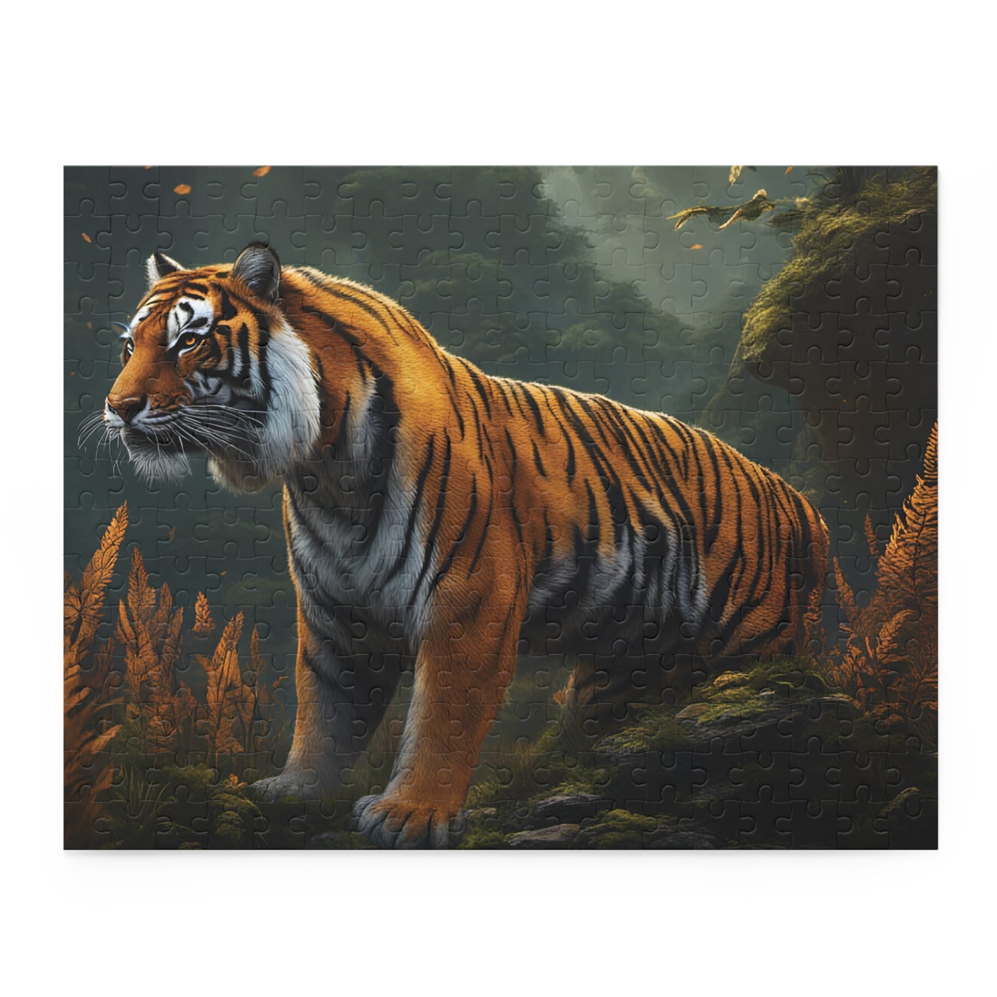 Personalised/Non-Personalised Puzzle, Tiger (120, 252, 500-Piece)