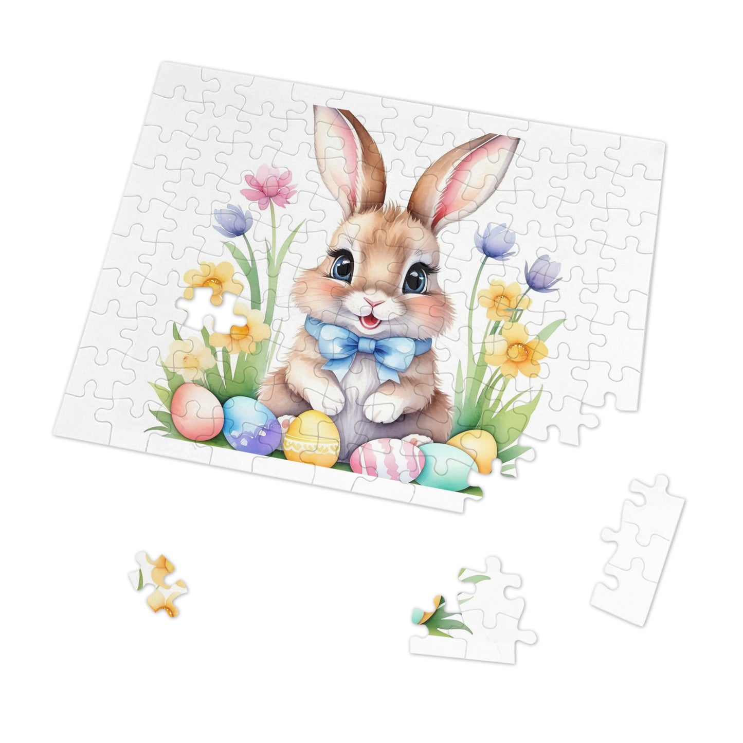 Puzzle, Easter, Rabbit, Personalised/Non-Personalised (30, 110, 252, 500,1000-Piece) awd-646