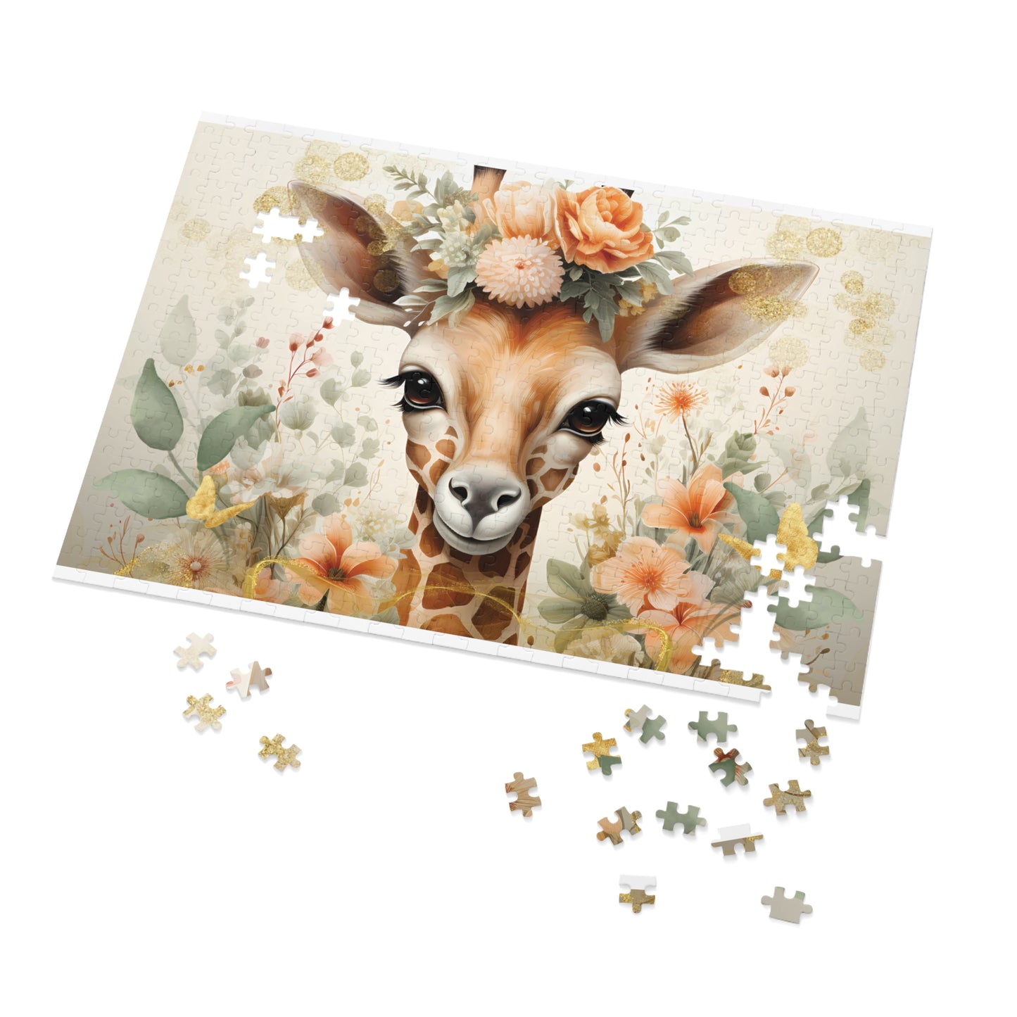 Jigsaw Puzzle, Giraffe, Personalised/Non-Personalised (30, 110, 252, 500,1000-Piece)