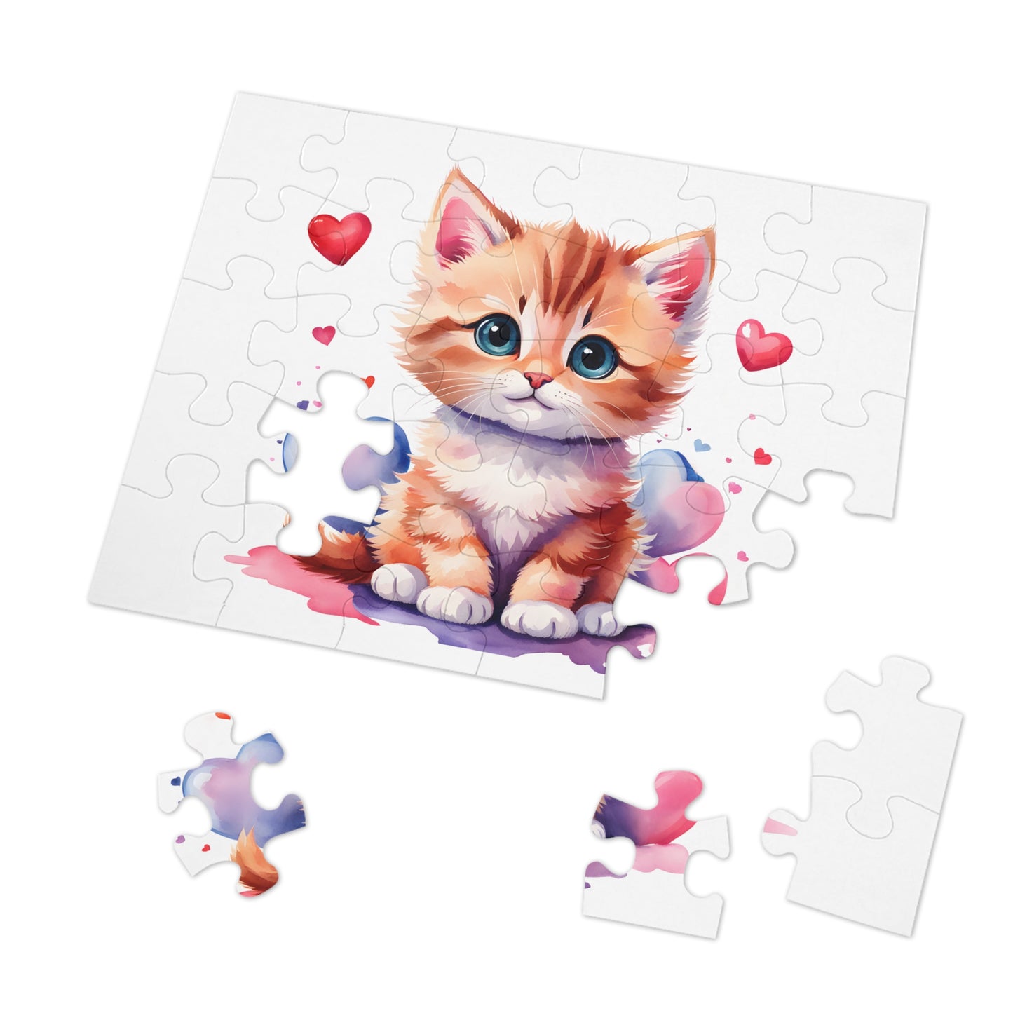 Jigsaw Puzzle, Cat, Personalised/Non-Personalised (30, 110, 252, 500,1000-Piece)