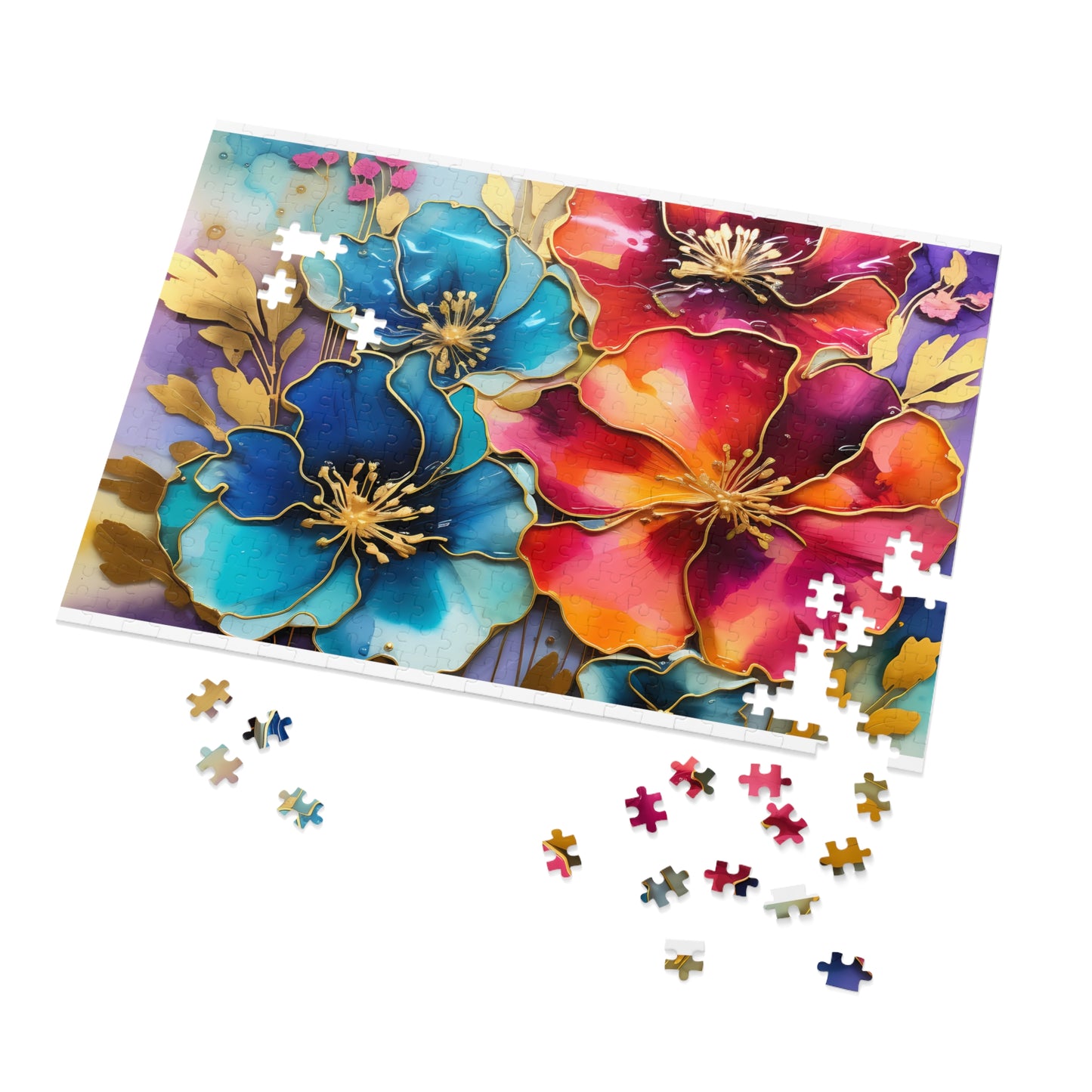 Jigsaw Puzzle, Floral, Personalised/Non-Personalised (30, 110, 252, 500,1000-Piece)