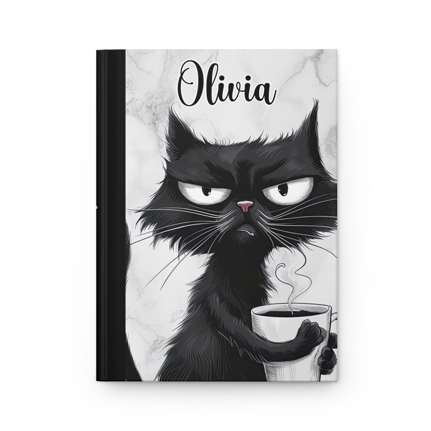 Personalised Hardcover Journal Matte, Cat, awd-1479