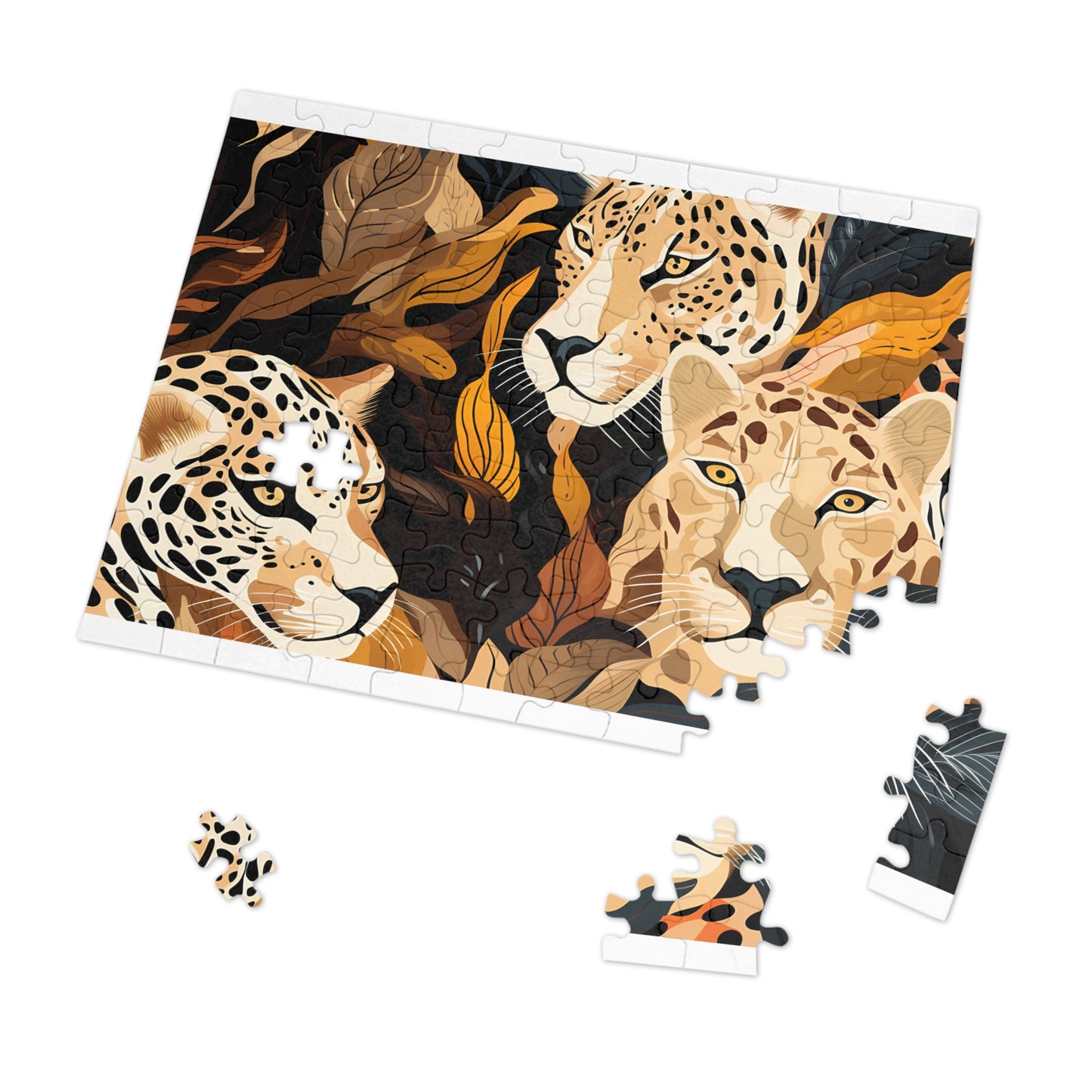 Jigsaw Puzzle, Leopard, Personalised/Non-Personalised (30, 110, 252, 500,1000-Piece)