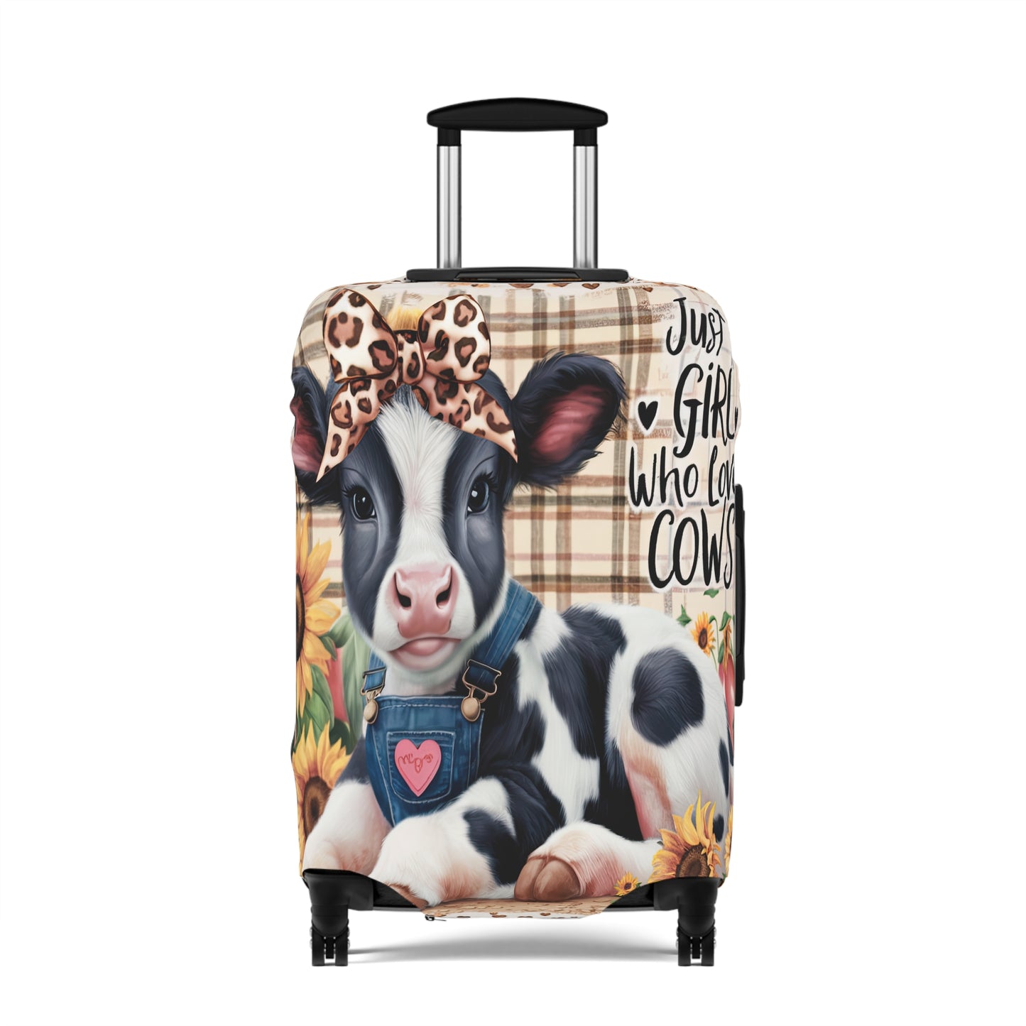 Luggage Cover, Just a Girl who Loves Cows, awd-3091